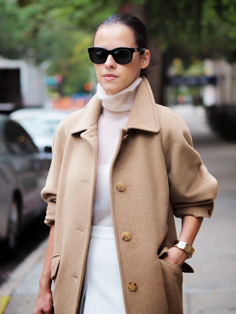 veste en laine camel